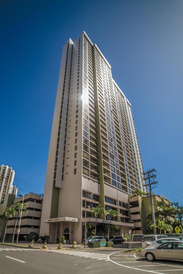 檀香山Beautiful Mountain View In Waikiki Sunset With Parking公寓 外观 照片